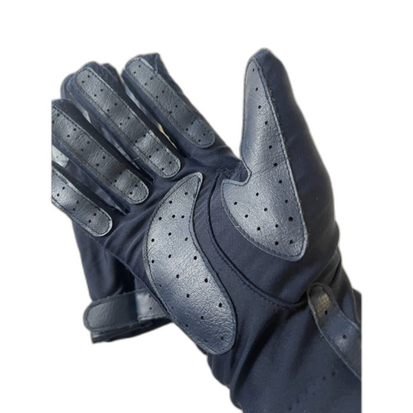 Aris Isotoner Style Gloves Black Size L Vintage Driving Gloves Touch Screen - Picture 2 of 5